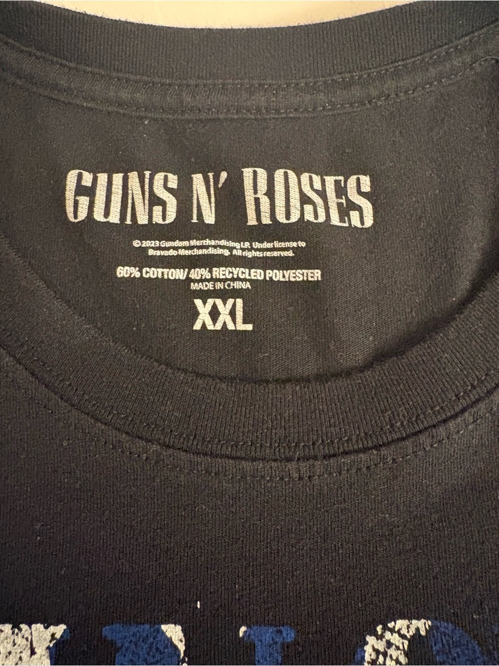 Guns N’ Roses Americana Flag Logo Band Tee Black Graphic T-Shirt XXL - Picture 5 of 5